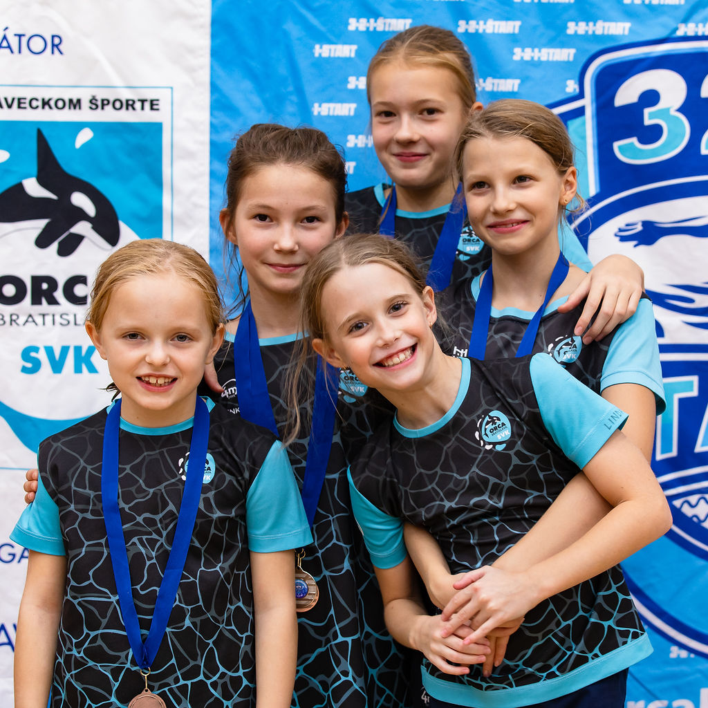 Slávnostné vyhlasovanie výsledkov, diplomy, medaily a ceny pre najlepších.medaile pre orcas tím